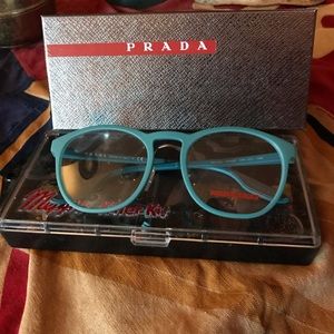 Prada Men’s OPS 05HV VHF101 Opal Green Rubber